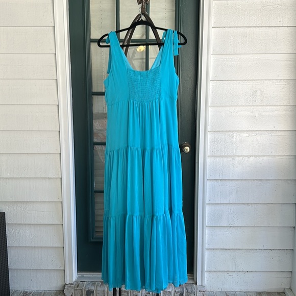 Danny & Nicole NWT Turquoise Sundress with bows on straps size 14 - Picture 3 of 5